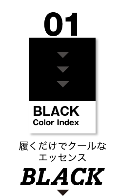 01 BLACK Color Index ŃN[ȃGbZX BLACK
