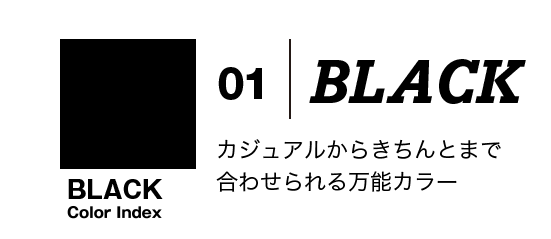 01 BLACK JWA炫Ƃ܂ō킹閜\J[
