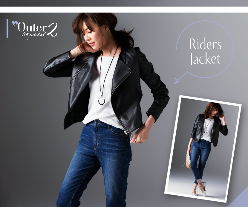 Outer keyword2@Riders Jacket