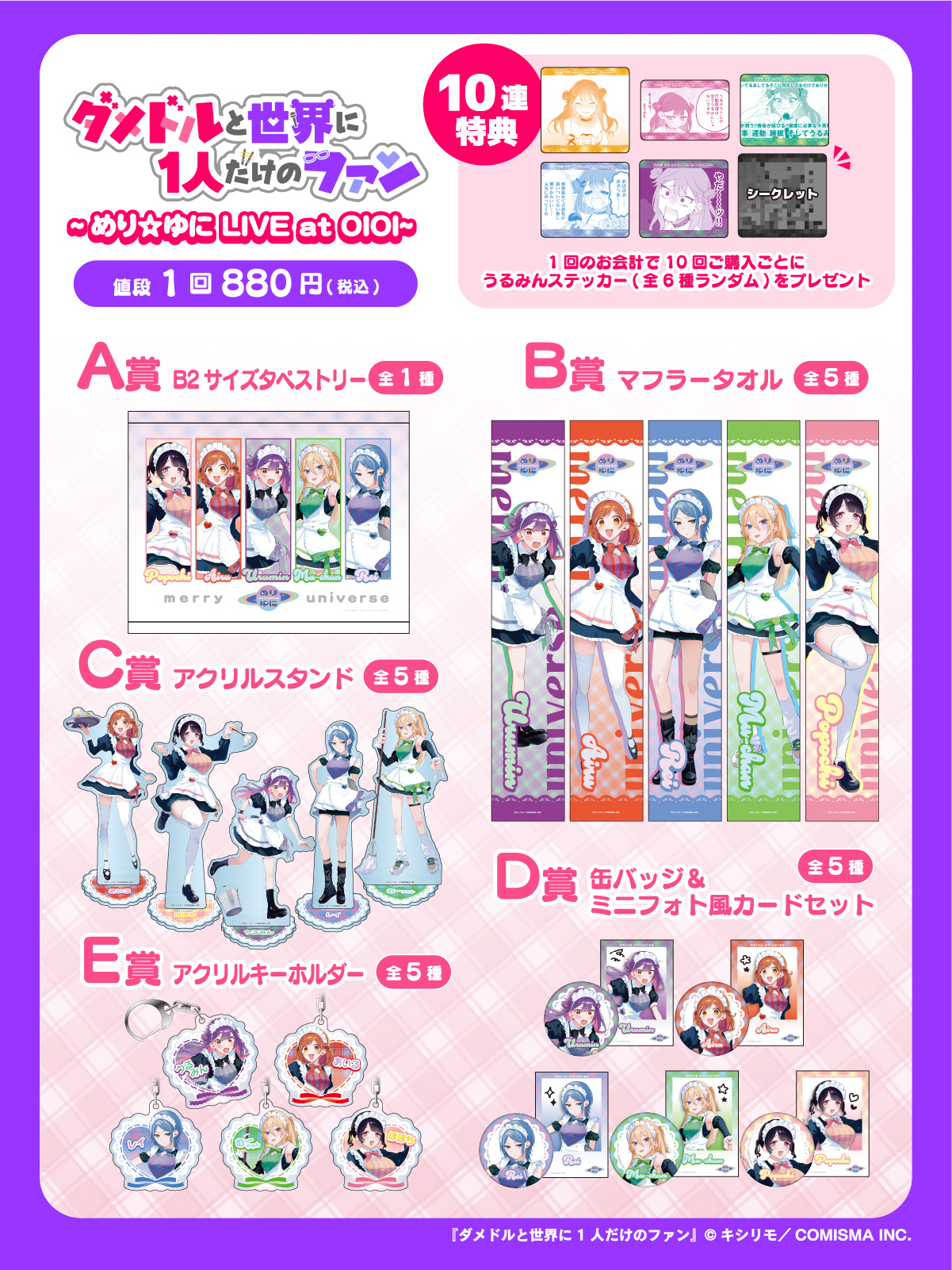 景品ラインナップ