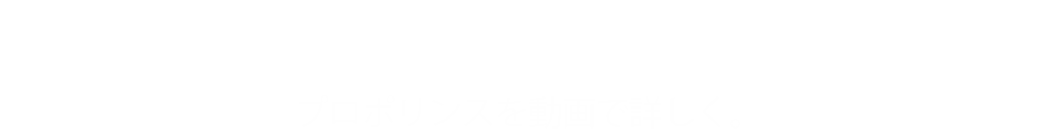 プロポリンスを動画で詳しく。