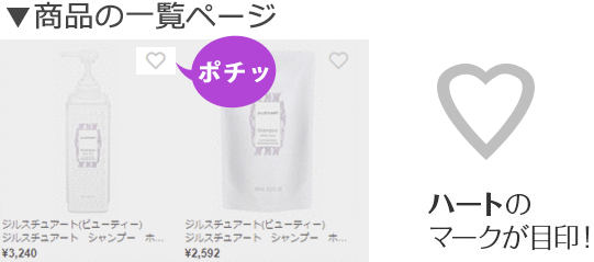 商品の一覧ページ