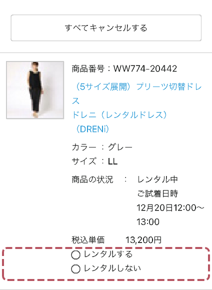 店舗に取り寄せて試着 マルイのレンタルドレスdreni ドレニ マルイのレンタルドレスdreni ドレニ