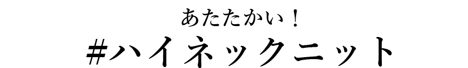 ハイネックニット