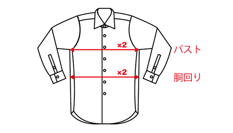 バスト、胴回りの採寸