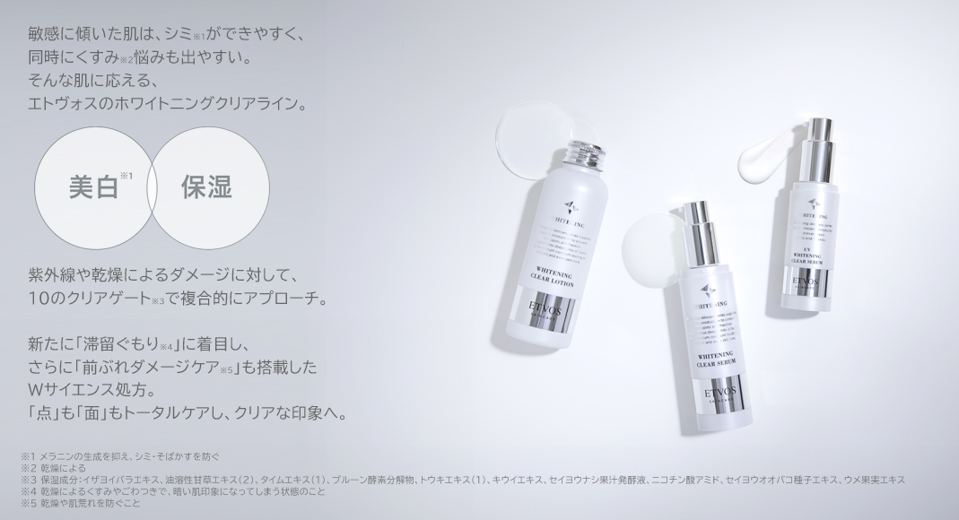 エトヴォス　ホワイトニングクリアライン　コンセプト