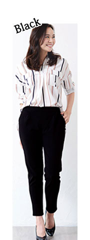 うれしい機能付！ストレッチテーパードパンツ