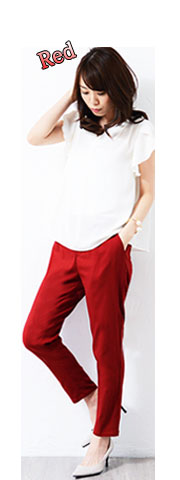 うれしい機能付！ストレッチテーパードパンツ