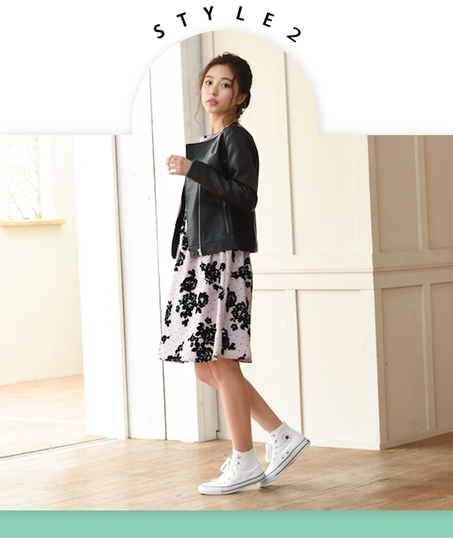 ×ワンピースのコーディネート