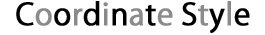 Coordinate Style