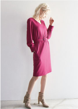 圧縮ウールワンピース