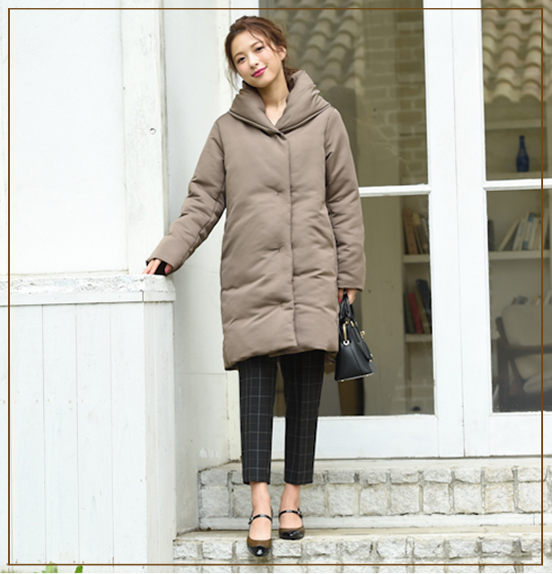 ブラウンアウターのコーディネート2