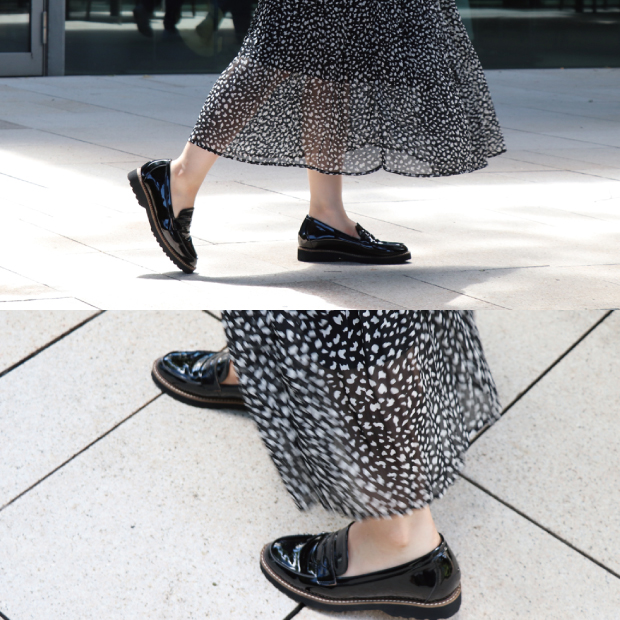 インヒールローファー