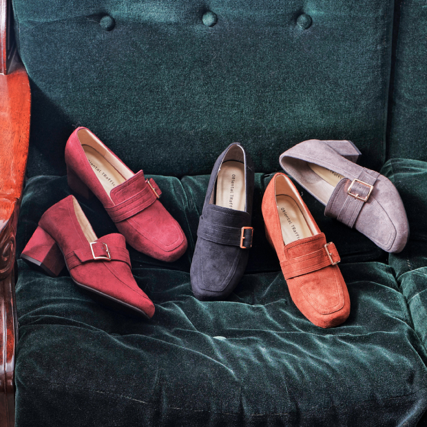 スクエアトゥベルトローファー