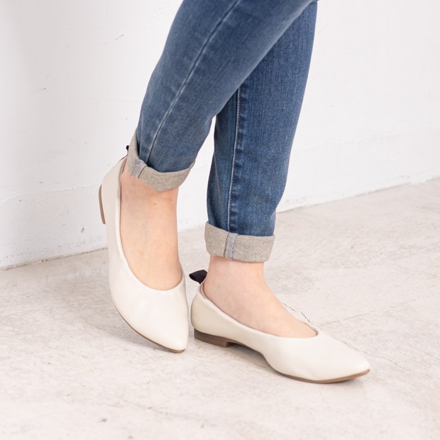 シャーリングパンプス