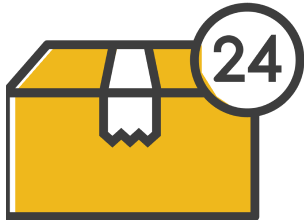 最短で翌日配送