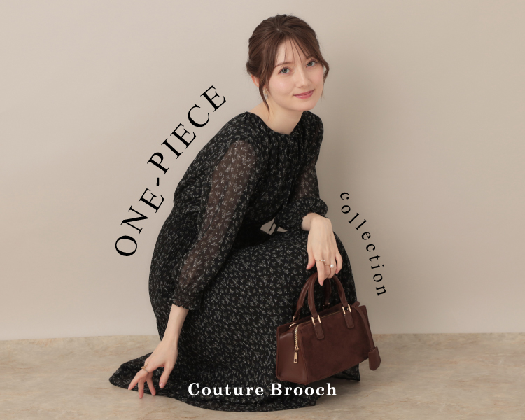 新品 couture brooch クチュールブローチ ファー付き フレアーコート Mサイズ Couture broochフリルカラーチュニックブラウス♡新品♡お値下