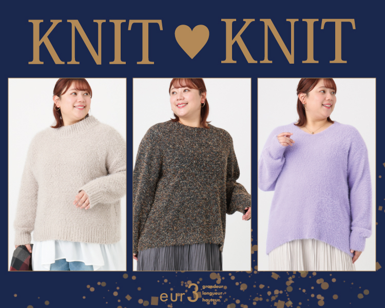 エウルキューブ(eur3)　レディース　ニット