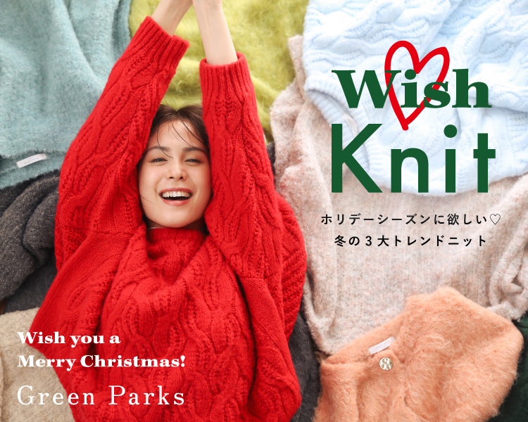 グリーンパークス(Green Parks)　レディース　Wish Knit
