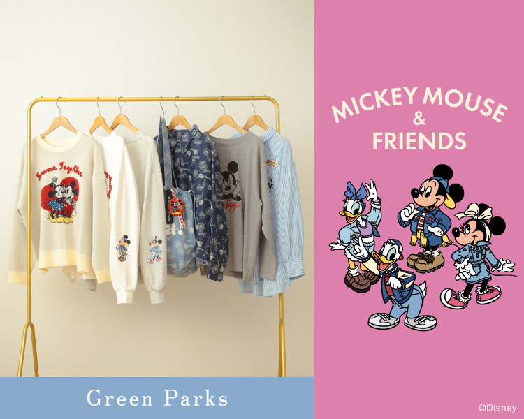 グリーンパークス(Green Parks)　レディース　ミッキーフレンズ