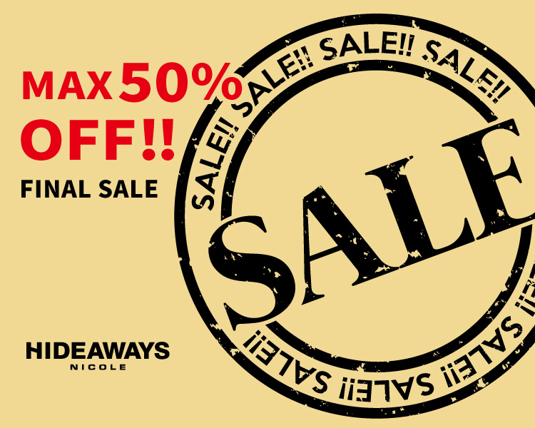 ハイダウェイ(HIDEAWAYS)　メンズ　FINAL SALE