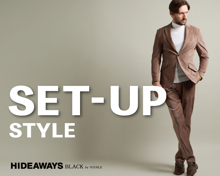 ハイダウェイ(HIDEAWAYS)　メンズ　SET-UP