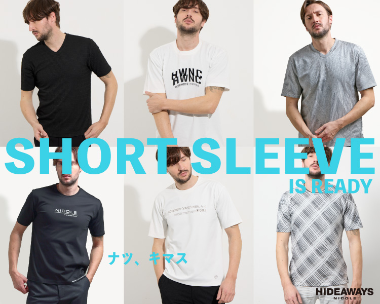 ハイダウェイ(HIDEAWAYS)　メンズ　SHORT SLEVE