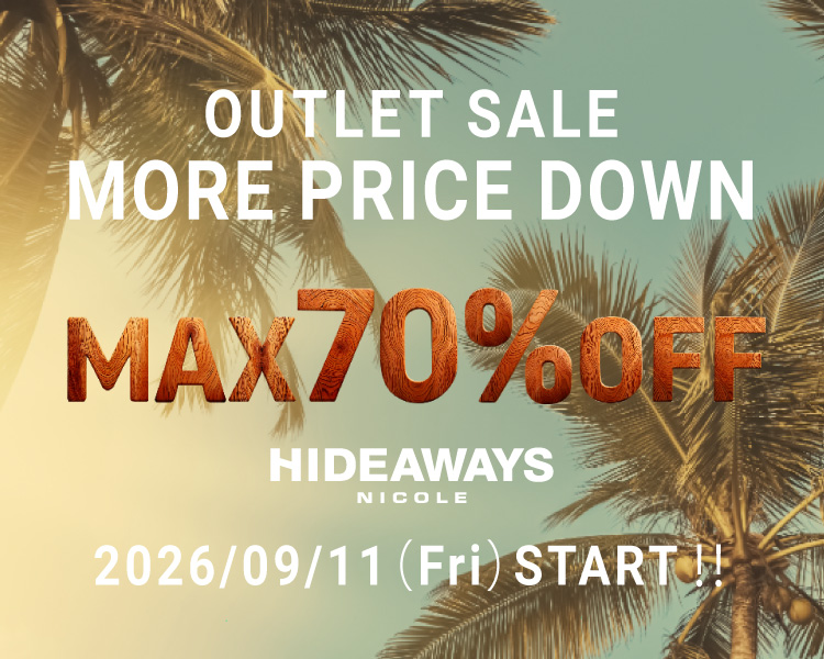 ハイダウェイ(HIDEAWAYS)　メンズ　「MORE PRICE DOWN」