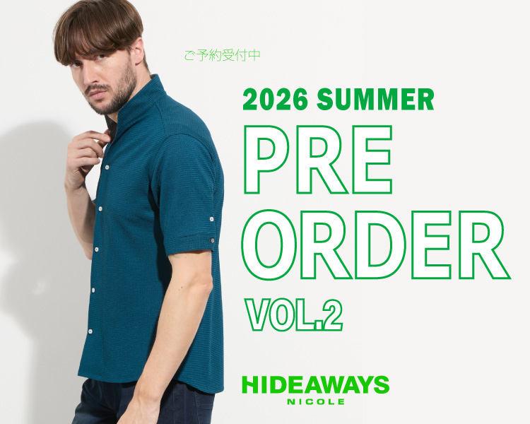 ハイダウェイ(HIDEAWAYS)　メンズ　2026 SUMMER