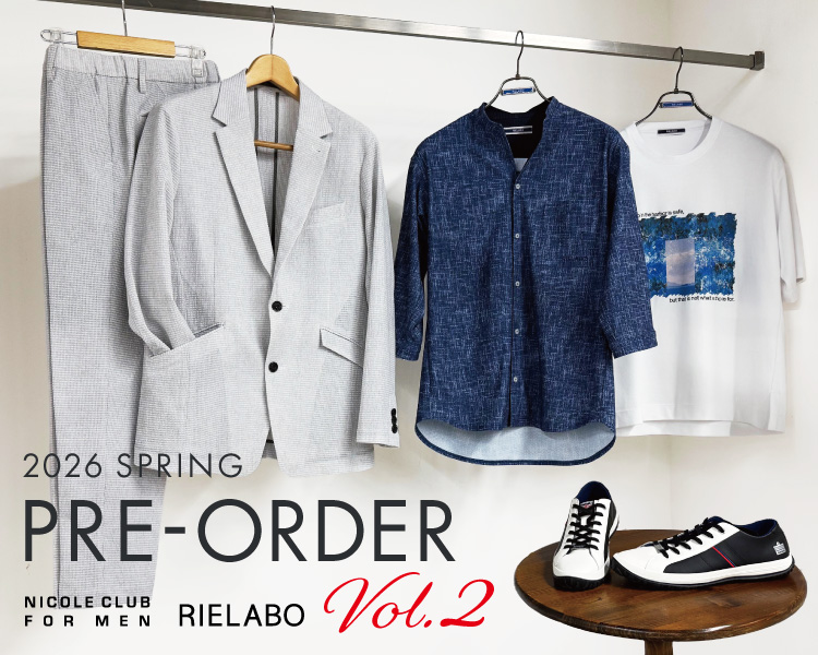 ニコルクラブフォーメン(NICOLE CLUB FOR MEN)　メンズ　先行予約