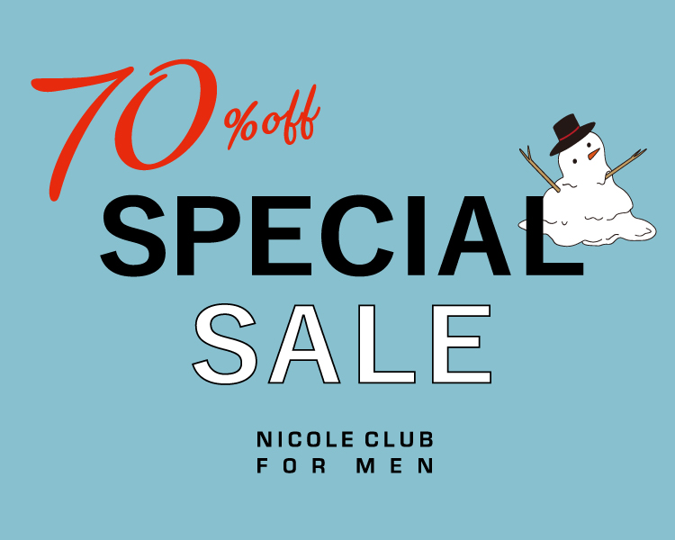 ニコルクラブフォーメン(NICOLE CLUB FOR MEN)　メンズ　70％OFF　SPECIAL SALE