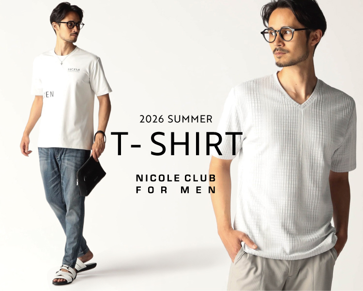 ニコルクラブフォーメン(NICOLE CLUB FOR MEN)　メンズ　T-SHIRT