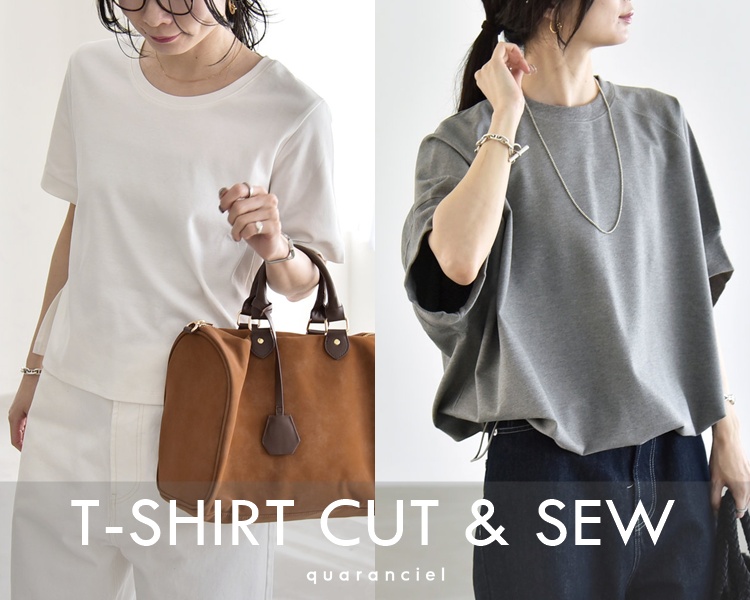 カランシエル(quaranciel)　レディース　 T-SHIRT CUT & SEW