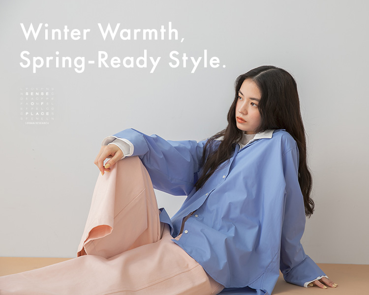 センスオブプレイスバイアーバンリサーチ　Winter Warmth Spring-Ready Style