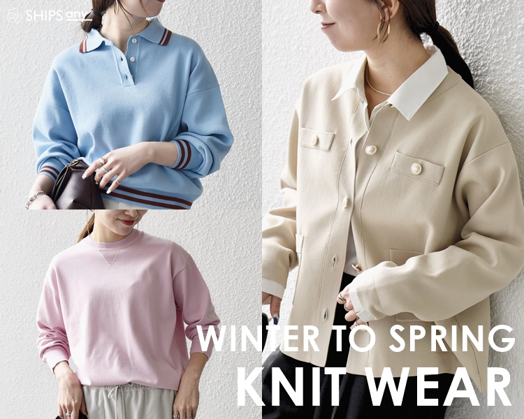 シップス エニィ(SHIPS any)   レディース　  WINTER TO SPRING KNIT WEAR