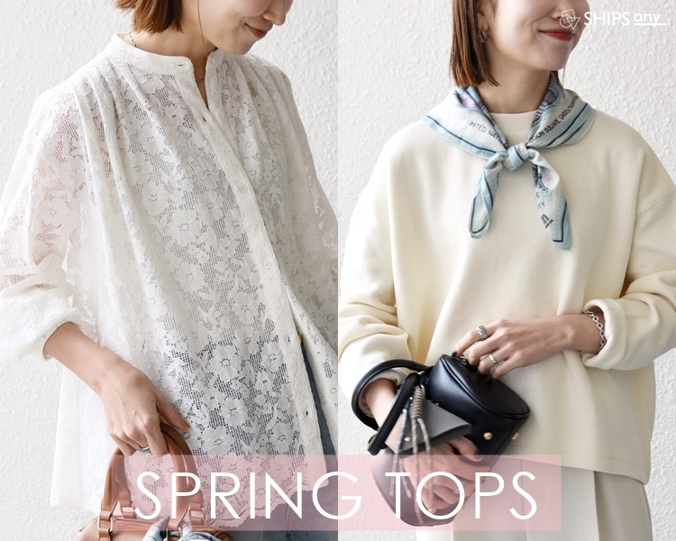 シップス エニィ(SHIPS any)   レディース　 SPRING TOPS