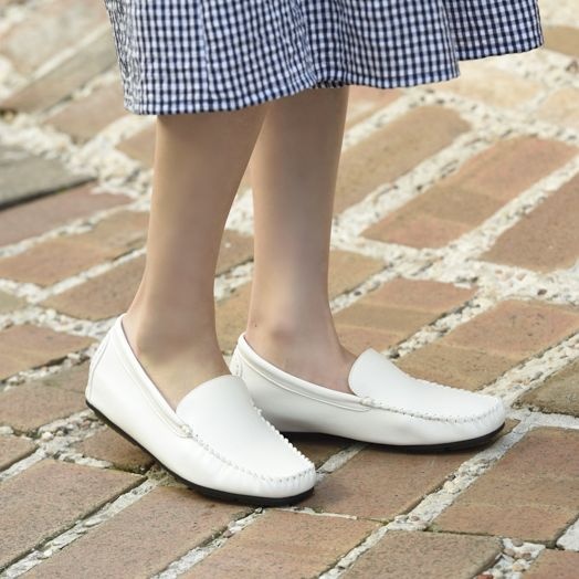 インヒールスリッポン　ホワイト