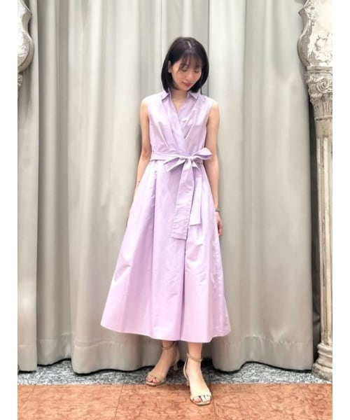 グレーププリントティアードワンピース | グレースコンチネンタル