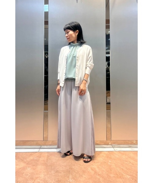 新品【NARACAMICIE】ジョーゼットアシンメトリ―ボウタイ長袖ブラウス NARACAMICIE｜ジョーゼットアシンメトリーボウタイ長袖ブラウス