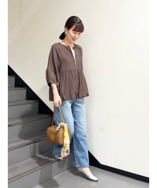 KBF 2WAYブルーデニムブルゾン　L.BLUE ライトブルー ケービーエフ KBF 2WAYカラーデニムブルゾン （BLUE