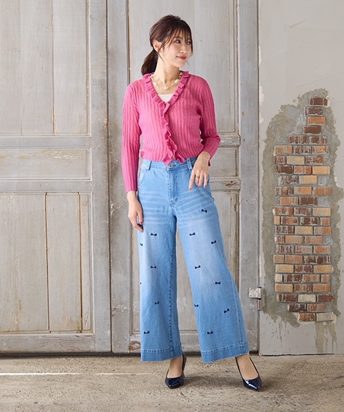 セットアップ可】ダンボールニットスティックパンツ | ローズティアラ