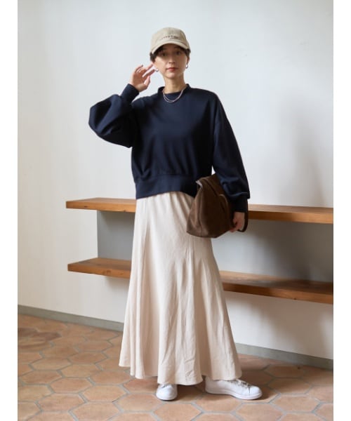 SOMETHING/サムシング】BODYFIRE FLARE/フレアデニムパン | ルージュ