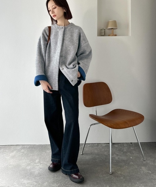 美品 23区 2025モデル【洗える】エンブロイダリーレース カーディガン 現行 洗える】エンブロイダリーレース カーディガン / 23区