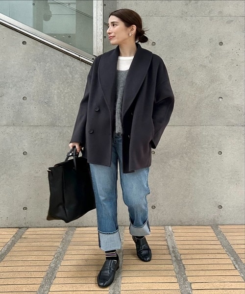 イエナ⭐︎コートネイビー/アイボリー イエナのコーディネート詳細｜マルイウェブチャネル