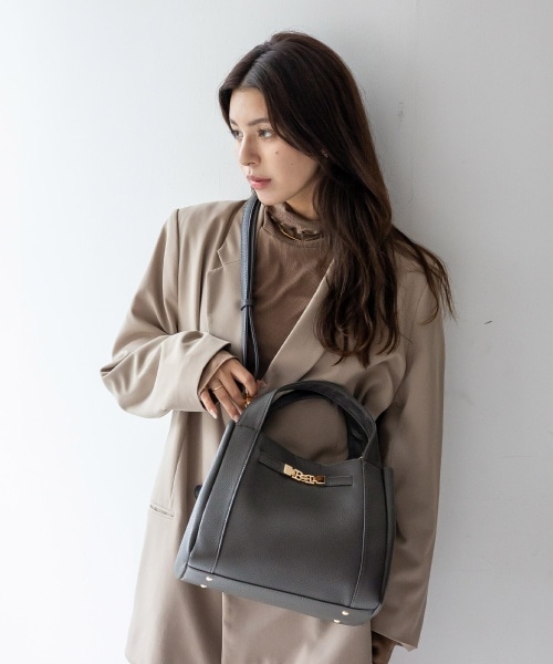本革 スクエア2wayハンドルバッグ【Depral/デプラル】 | ヴィータ