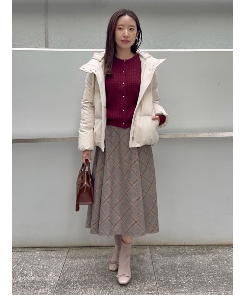 シップス＊ヤク ケーブル クルーネック ニット カーディガン 洗える SHIPS any 〈手洗い可能〉ヤク ケーブル クルーネック ニット