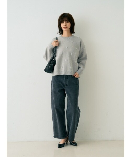 麻混ニットレースアップベスト | ルージュ・ヴィフ ラクレ(Rouge vif