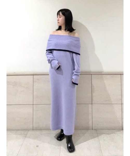 グレーププリントティアードワンピース | グレースコンチネンタル