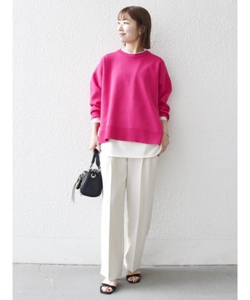 SHIPS any:〈洗濯機可能〉リネン ミックス コクーン イージー パンツ