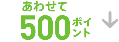 あわせて500ポイント